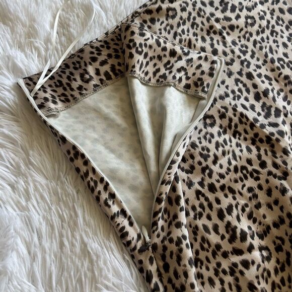 Princess Polly Animal Print Mini Skirt Silky Short Womens Size 6 - Picture 3 of 5